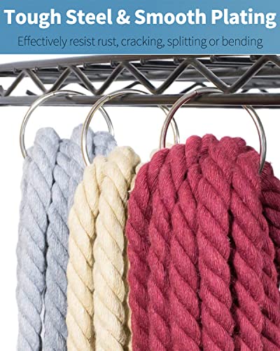 Pawfly 12 Pack Loose Leaf Binder Rings 3 Inch Smooth Steel Book Rings for Index Cards Flash Cards Receipts Memos Photos and Files Heavy Duty Organizers Loops for Office School and Home Use - Image 5