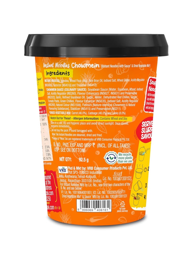 Veeba Wok Tok Instant Noodles Chowmein 92.5g  - Image 2