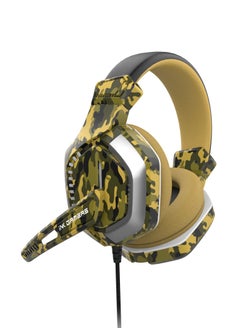 INK GAMERS GX200 Over Ear Gaming Headset With Mic for PS4/PS5/XBox/Switch/PC - Green Camo  - Image 4