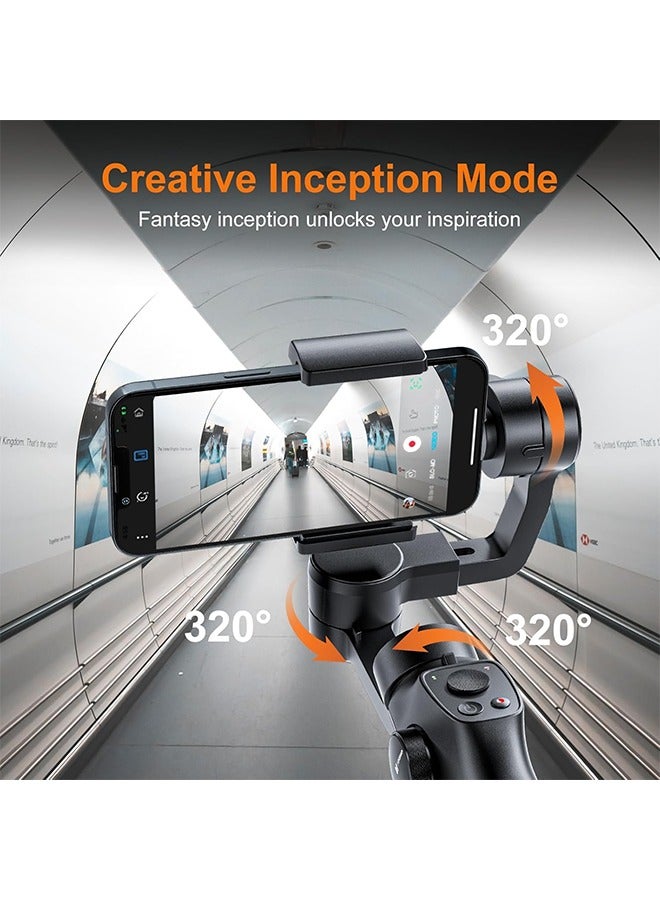 Gimbal Stabilizer for iPhone, Phone Gimbal w/Focus Wheel Face Tracking for 16 15 Pro Max Android 3-Axis Phone Stabilizer for Video Recording Vlog - Image 4