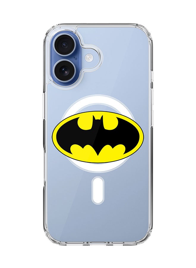 Stylizedd Classic Clear MagSafe Case for iPhone 17 , Hybrid Soft Case Flexible Edges Anti Drop TPU PC Gel Thin Transparent Cover [ Designed for iPhone 17 ] - The Bat