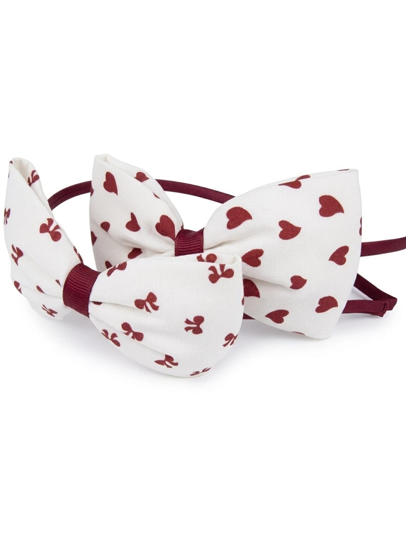 Satin  Bow Headband Set