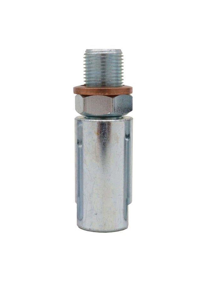 LockNLube Grease Gun Hose Swivel - Fine Threads (7/16”–28) for Dewalt and Lincoln Battery Grease Guns - Image 1