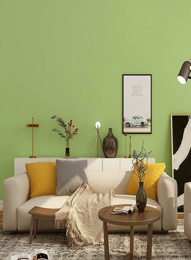 Wolpin Wall Stickers Wallpaper Trendy Home Interior (45 cm x 10 m) Living Room Decoration Self Adhesive Latest Pastel Colour DIY, Green - Image 1