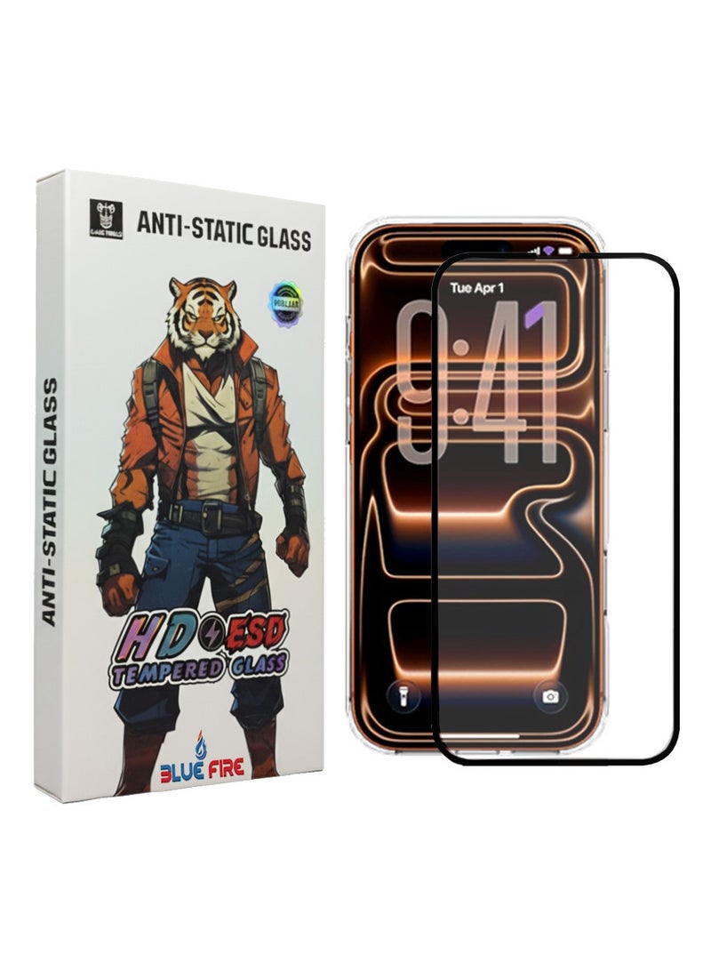 Bluefire® Tempered Dustproof Glass Screen Protector for iPhone 17 Pro Max – Premium 9H Hardness Anti-Scratch, HD Ultra-Clear Display, Anti-Static Dustproof Technology, Oleophobic Anti-Fingerprint Coating, Bubble-Free Easy Installation, Case-Friendly Edge-to-Edge Tempered Glass Guard for iPhone 17 Pro Max