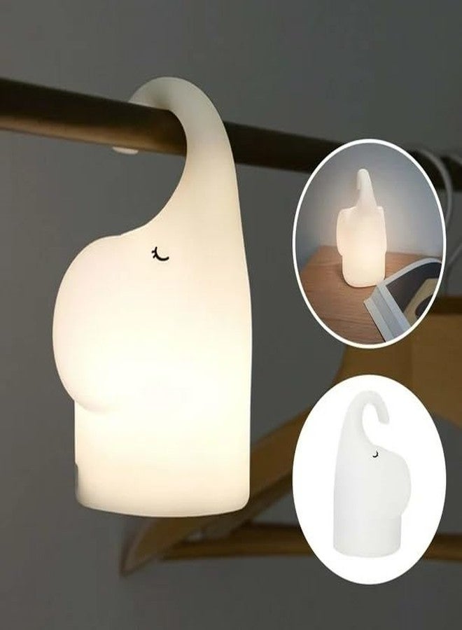 GSAINTLY® Elephant Night Light for Kids, Cute Toddlers Night Lights Silicone Bedside Nightlight for Bedroom Nursery, Rechargeable Night Lamp Funny Gift for Boys Girls - Image 3