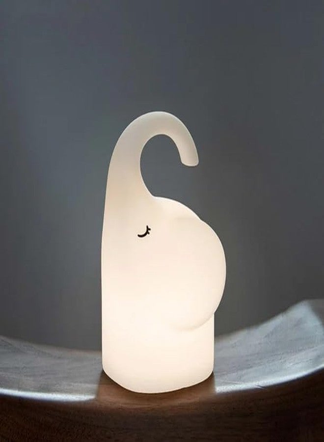 GSAINTLY® Elephant Night Light for Kids, Cute Toddlers Night Lights Silicone Bedside Nightlight for Bedroom Nursery, Rechargeable Night Lamp Funny Gift for Boys Girls - Image 2