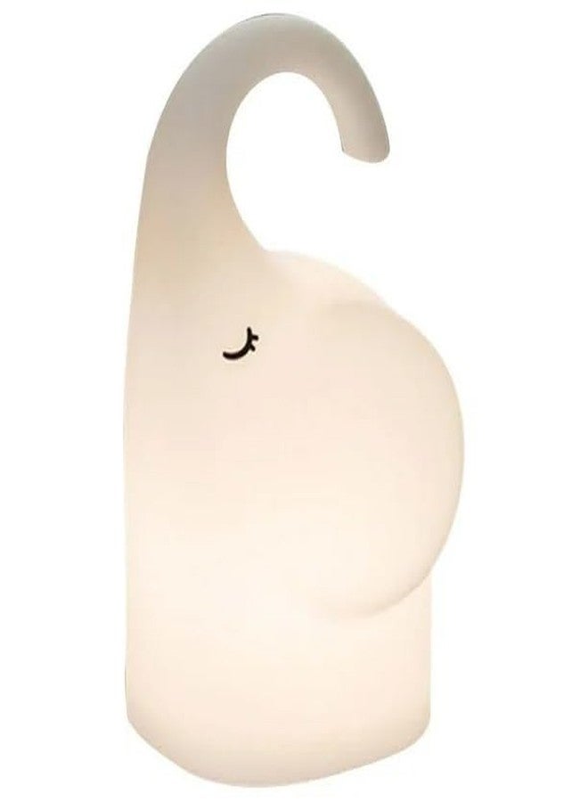GSAINTLY® Elephant Night Light for Kids, Cute Toddlers Night Lights Silicone Bedside Nightlight for Bedroom Nursery, Rechargeable Night Lamp Funny Gift for Boys Girls - Image 1