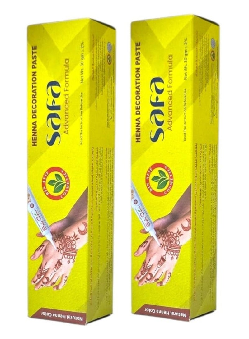 Henna Body Decoration Paste - Natural Henna Color  30*2g