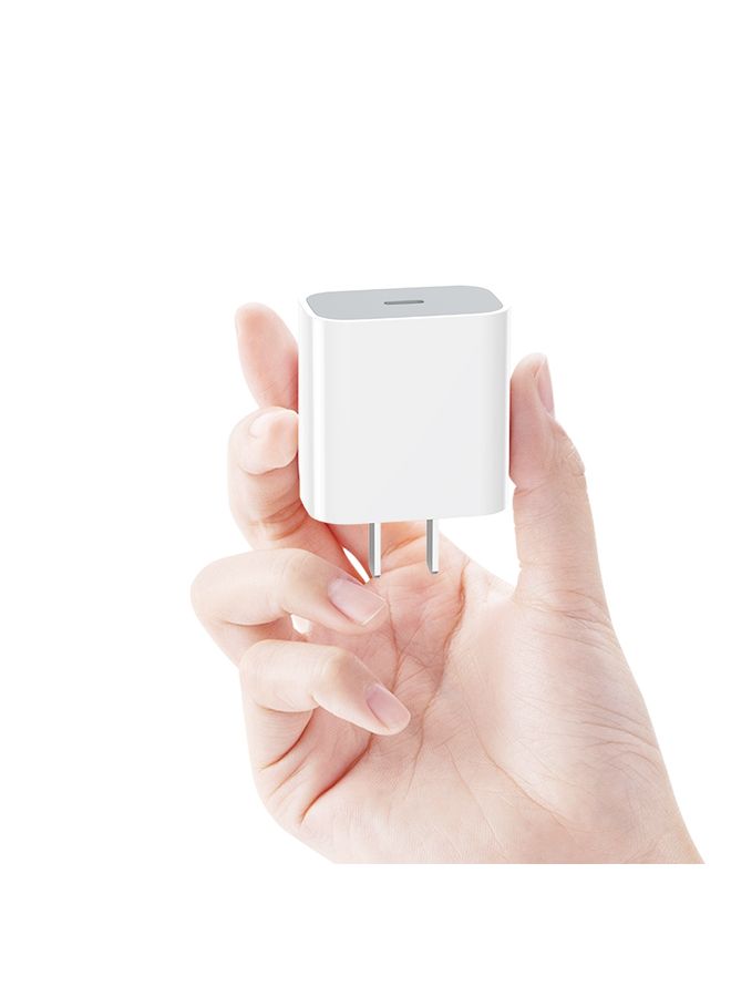 بيوينتي PD 20W Single USB-C / Type-C Port Travel Charger Power Adapter, US Plug - Image 2