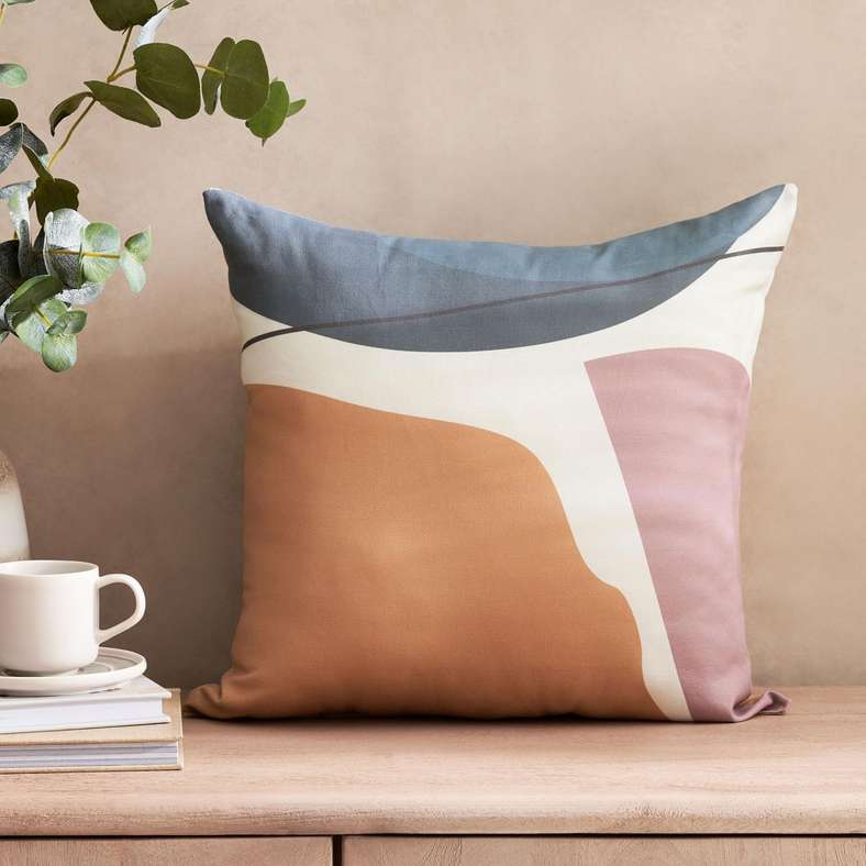 Carissima Printed Filled Cushion 45x45cm- Ochre