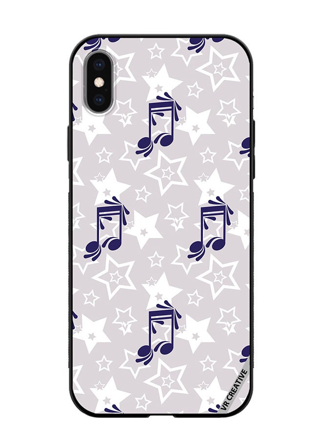 VR CREATIVE Protective Case Cover For Apple iPhone XS Max Music Pattern Design Multicolour - Image 1
