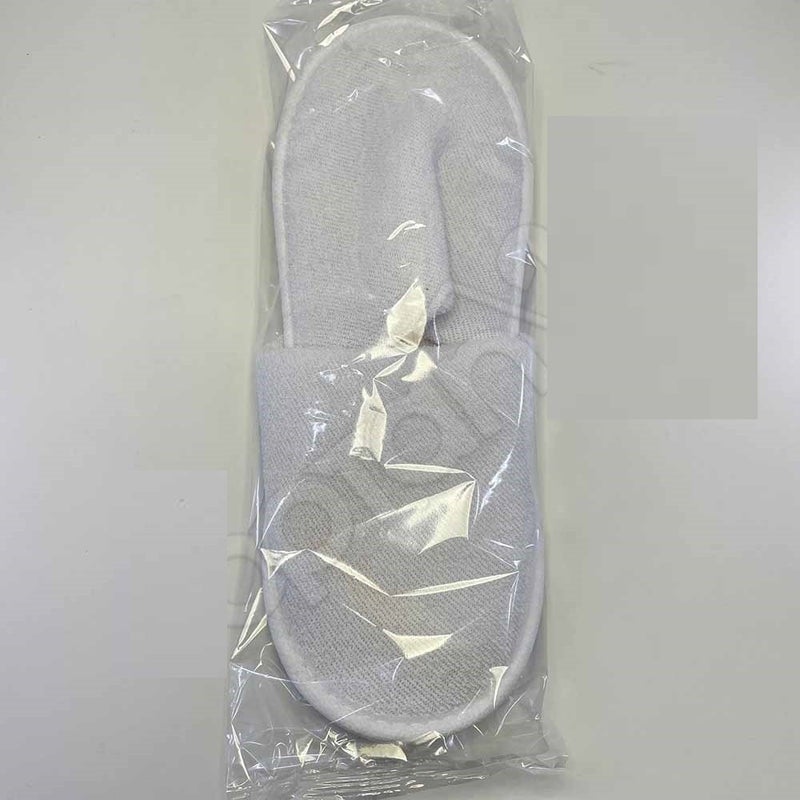 Private 200 Pairs Double Layer Thick Cotton Towel Slippers Non-Slip Sole Hotel Slippers High Quality - Image 5