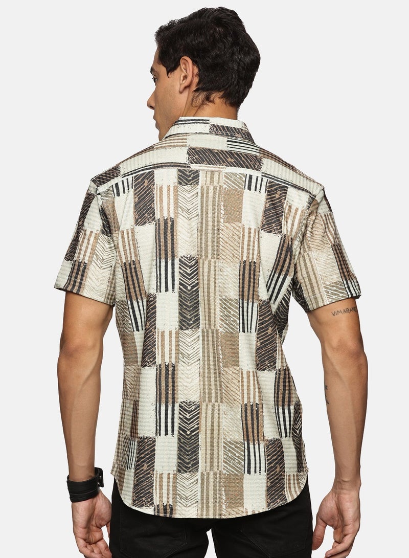 U.S. ELK Men's Printed Shirt | Half sleeves Hawaiian Men formal Shirts | Stylish and Versatile Casual Shirt For Men  - Image 3