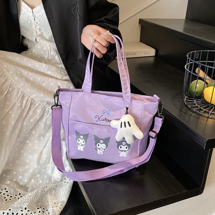 Cartoon Large Capacity Tote Bag For Women Cute Girly Heart Shoulder Crossbody Bag Casual Commuting Bag Versatile - Image 5