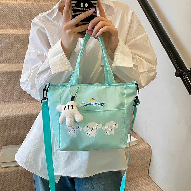 Cartoon Large Capacity Tote Bag For Women Cute Girly Heart Shoulder Crossbody Bag Casual Commuting Bag Versatile - Image 2