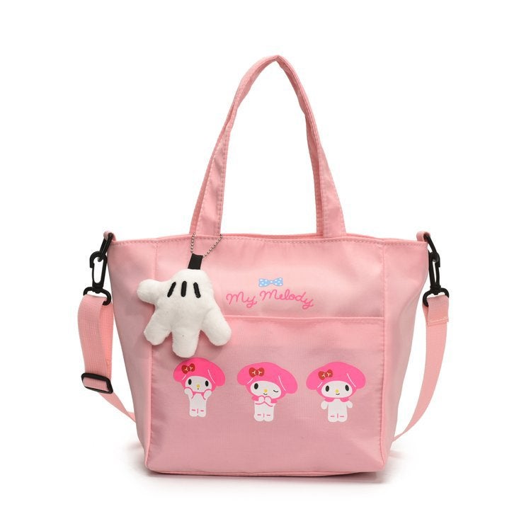 Cartoon Large Capacity Tote Bag For Women Cute Girly Heart Shoulder Crossbody Bag Casual Commuting Bag Versatile - Image 1