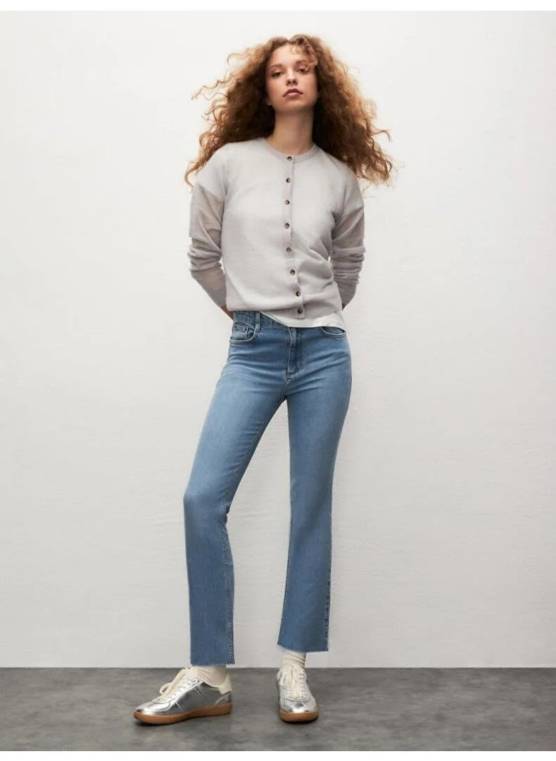 إل تي بي Lynda X Evelina Wide Leg Cropped Flare Jeans
