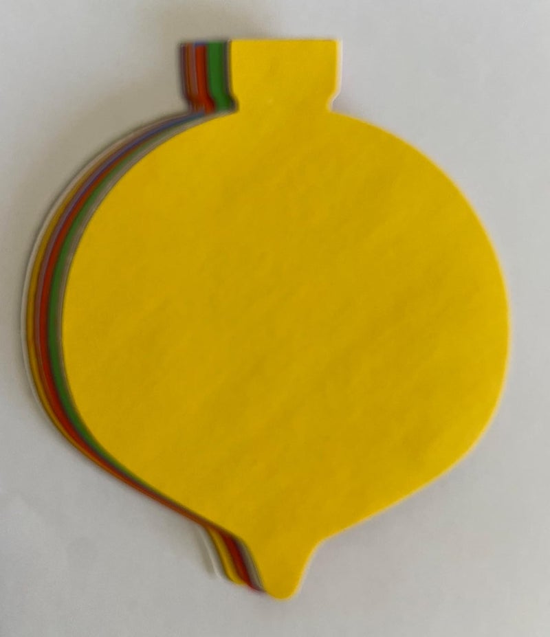 SHAPES ETC. Ornament Large Single Color Creative Cut-Outs, 5.5" x 5.5", 31 Ornaments to a Package - Image 2