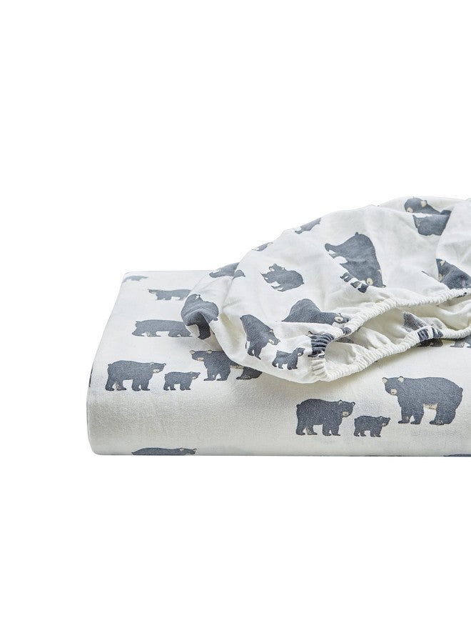 Eddie Bauer Eddie Bauer - King Sheet Set, Warm Breathable Cotton Flannel Bedding with Deep Pockets, Brushed for Extra Softness, Cozy Home Decor, Oeko-Tex Certified (Bear Family, King) - Image 3