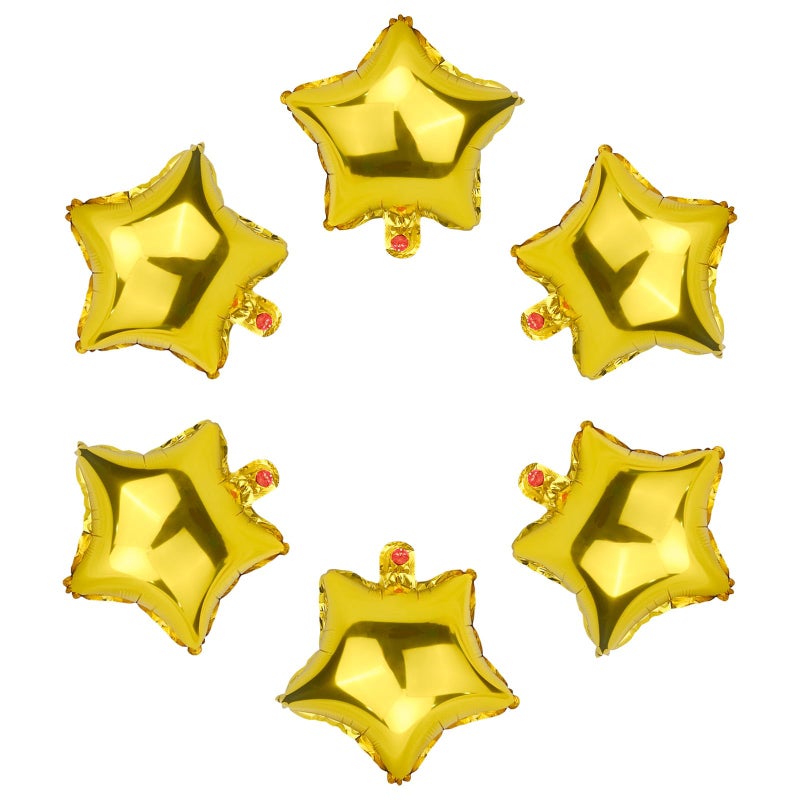 Moukiween Star Balloons50 Pieces 10 inch Gold StarShape Foil Balloons for birthday Partygraduation ceremony wedding signing party Decorations - Image 3
