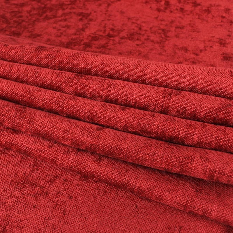 AMBERIS Bed Runner Red, Chenille Soft No Fading Modern Bed Scarf - Image 5
