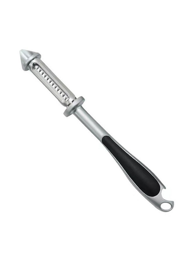 Storite Storite Stainless Steel Peeler for Vegetables and Fruits, 5 in 1 Multifunctional with Bottle Opener Function for Kitchen, Versatile & Durable Vegetable Peeler for Salad Preparation - Silver - Image 1