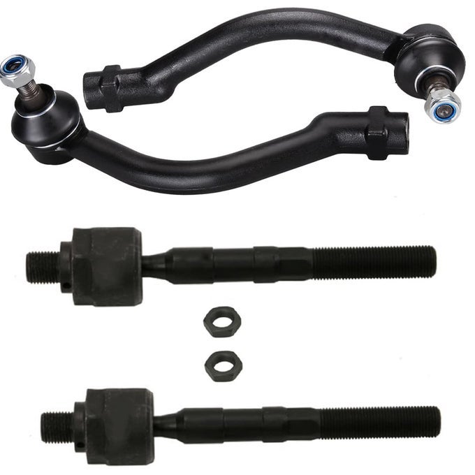 4Pc Front Outer Inner Tie Rod End Kit For Hyundai Azera 20062011 For Hyundai Sonata 2006 2007 2008 2009 2010 Steering Inner Tie Rod Ends And Outer Tie Rod End Kit Ev800345 Es800334 Es800335