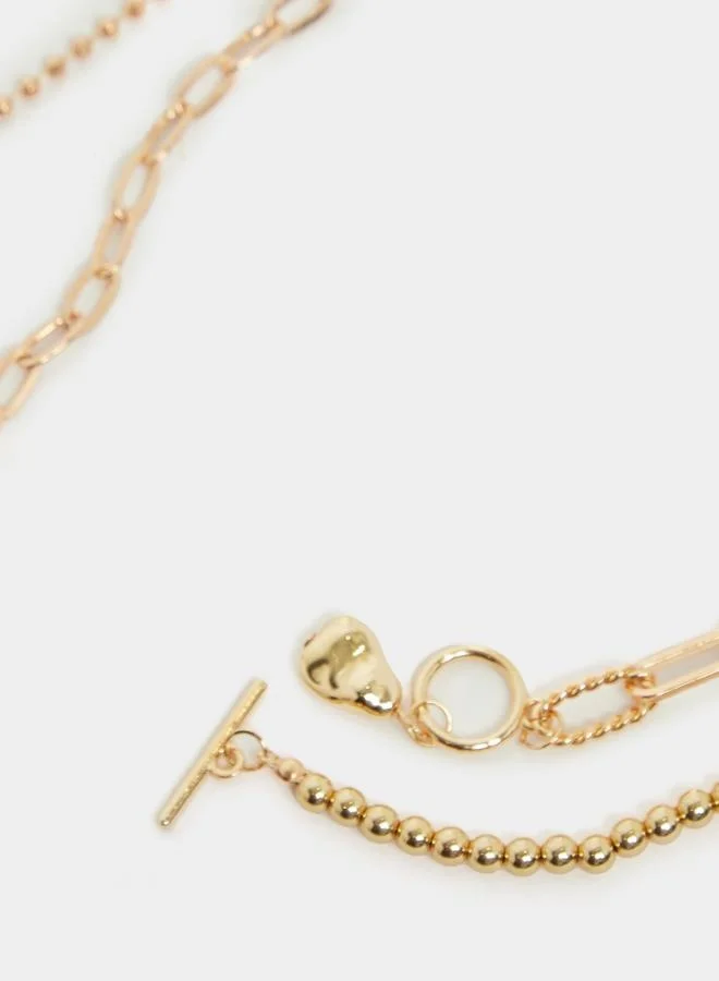 Styli Multi-Layered Chain Link Necklace