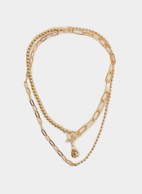 Multi-Layered Chain Link Necklace