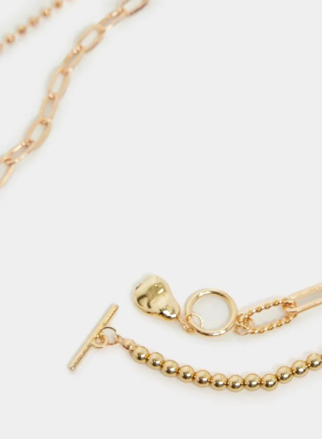 Styli Multi-Layered Chain Link Necklace
