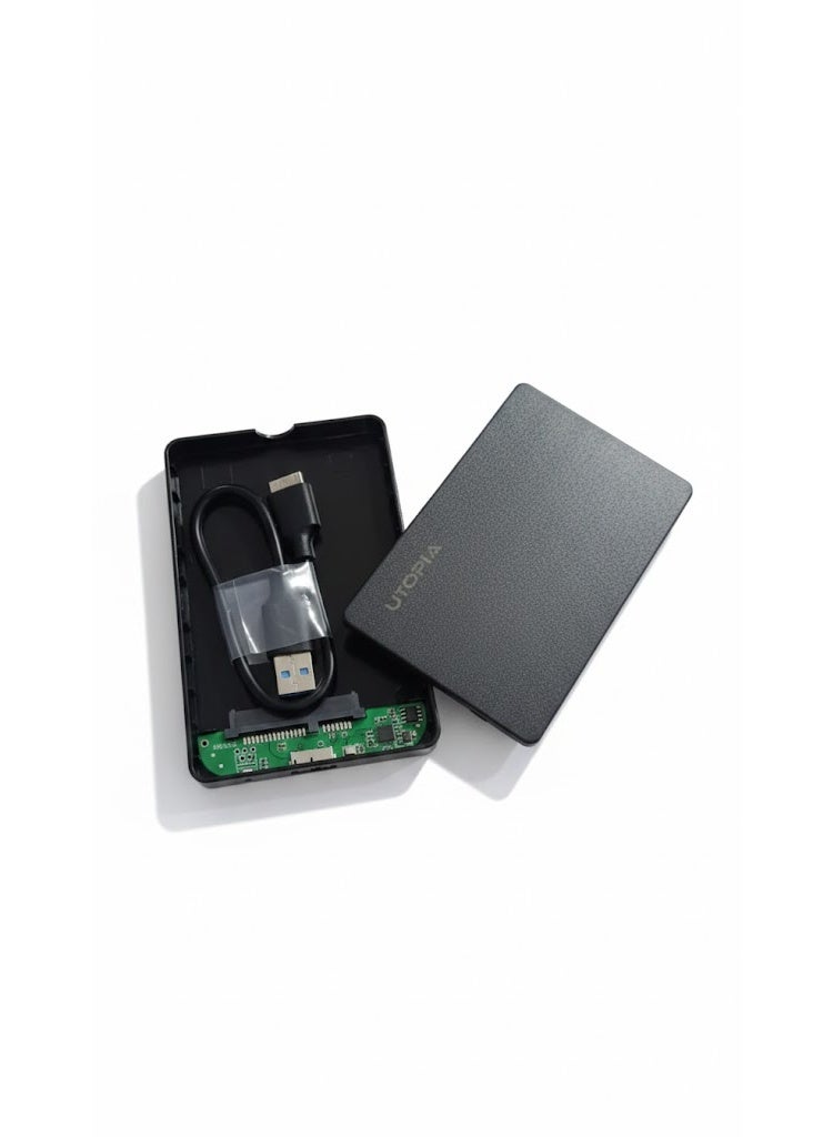 Utopia External Drive 2.5” SATA USB 3.0 Hard Drive Enclosure – 6Gbps, Tool-Free, Plug & Play (Up to 6TB) - Image 2