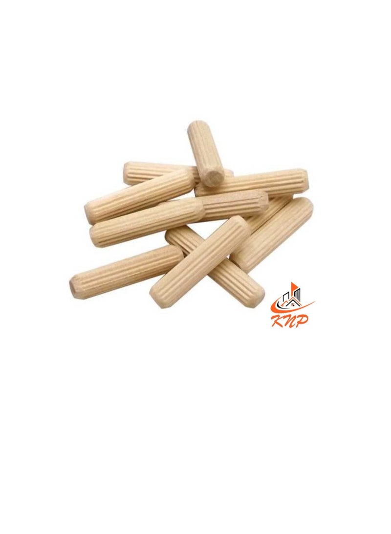 KNP Wooden Dowel Pin (Pack of 12) 10MMX50MM - Image 1