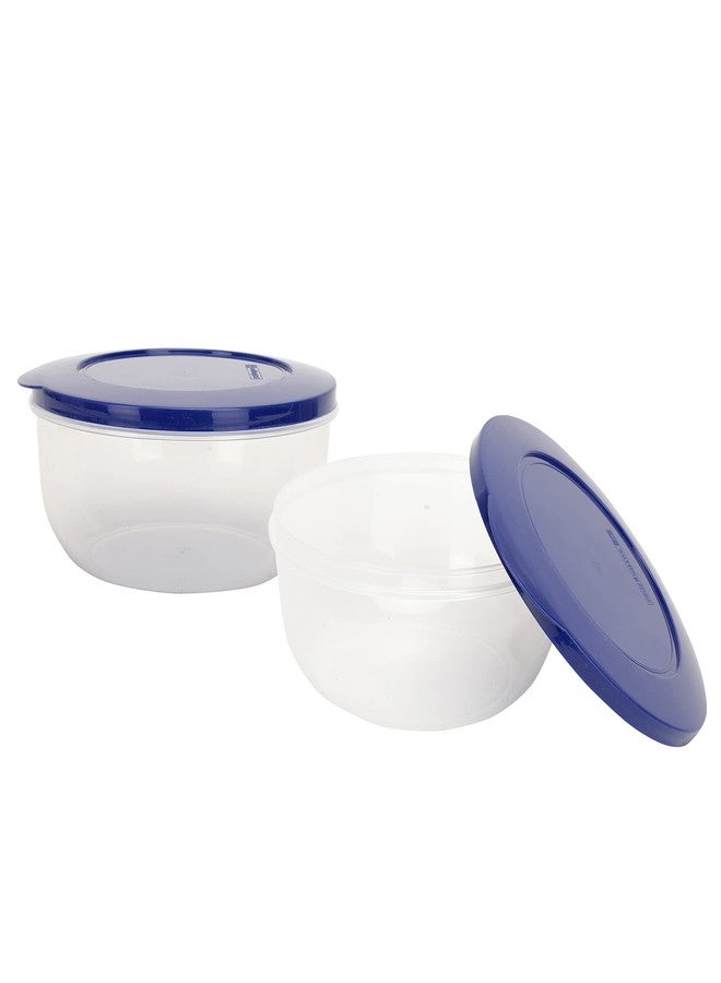 Cutting EDGE 600ml Eco-Storage Plastic Container & Organizer Set of 2 for Kitchen, Refrigerator, Lunch & Food Storage (Dark Blue) - Image 3