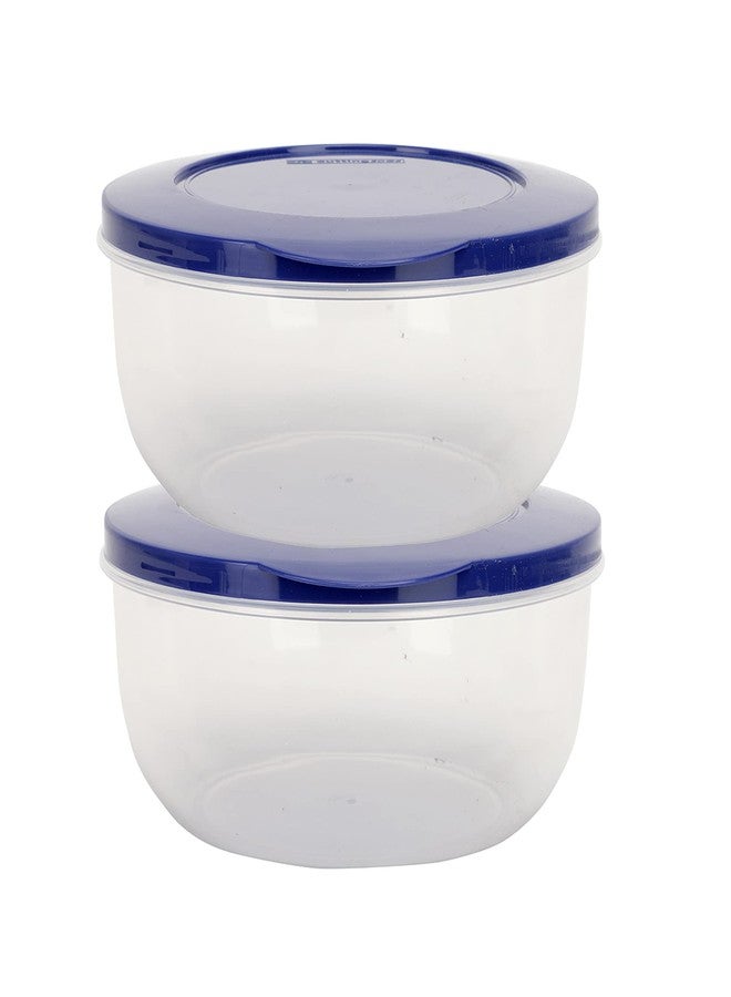 Cutting EDGE 600ml Eco-Storage Plastic Container & Organizer Set of 2 for Kitchen, Refrigerator, Lunch & Food Storage (Dark Blue) - Image 4