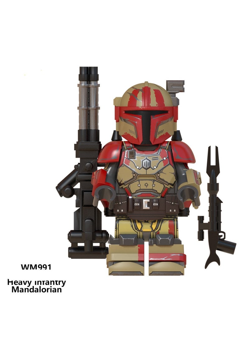 KUYING Mandalorian Small Particle Assembly Building Block Figurine Enlightenment Toy 8Pieces  - Image 2