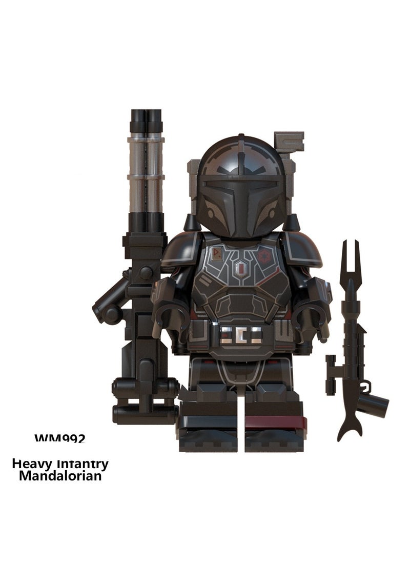 KUYING Mandalorian Small Particle Assembly Building Block Figurine Enlightenment Toy 8Pieces  - Image 3