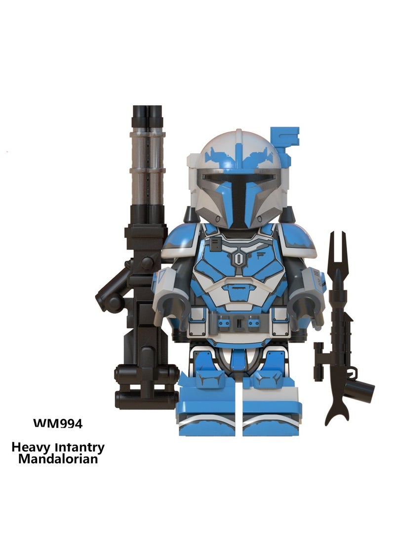 KUYING Mandalorian Small Particle Assembly Building Block Figurine Enlightenment Toy 8Pieces  - Image 5