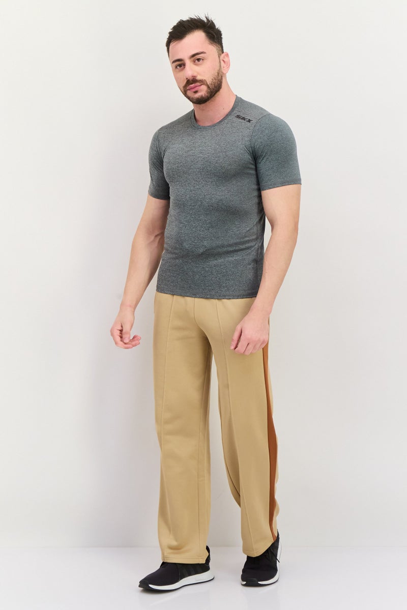 SKECHERS Men Sportswear Fit Short Sleeves Training T-Shirt, Grey Combo - Image 4