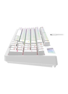 havit Gamenote KB885L Mechanical Keyboard, White - 50 Million Keystroke Lifespan, Customised RGB Backlit, Gasket Structure Design, Separable Design of Keyboard & Cable, All Keys Role Over | HVKB-KB885L-WH  - Image 3