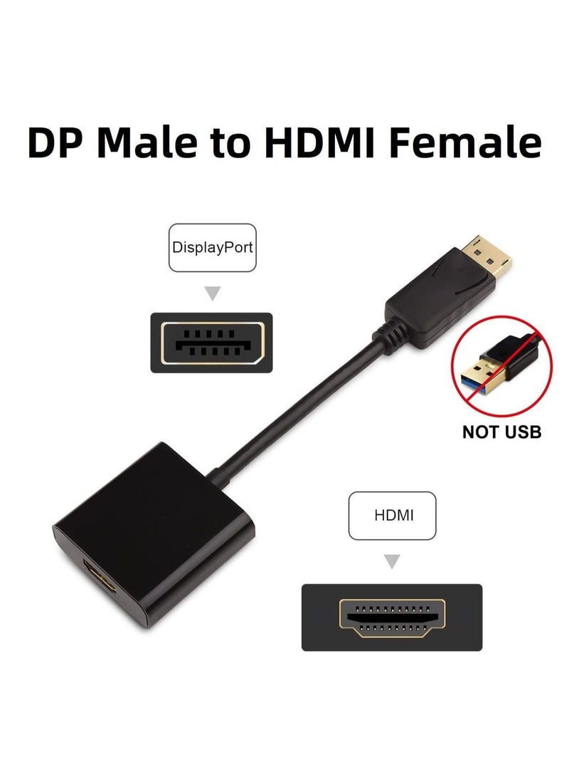 DUSALA DisplayPort Male to HDMI Female Adapter DP to HDMI connector support video resolutions up to 1920 x 1200 1080p Full HD for Laptop Desktop HDTV Monitor Projector - Image 4
