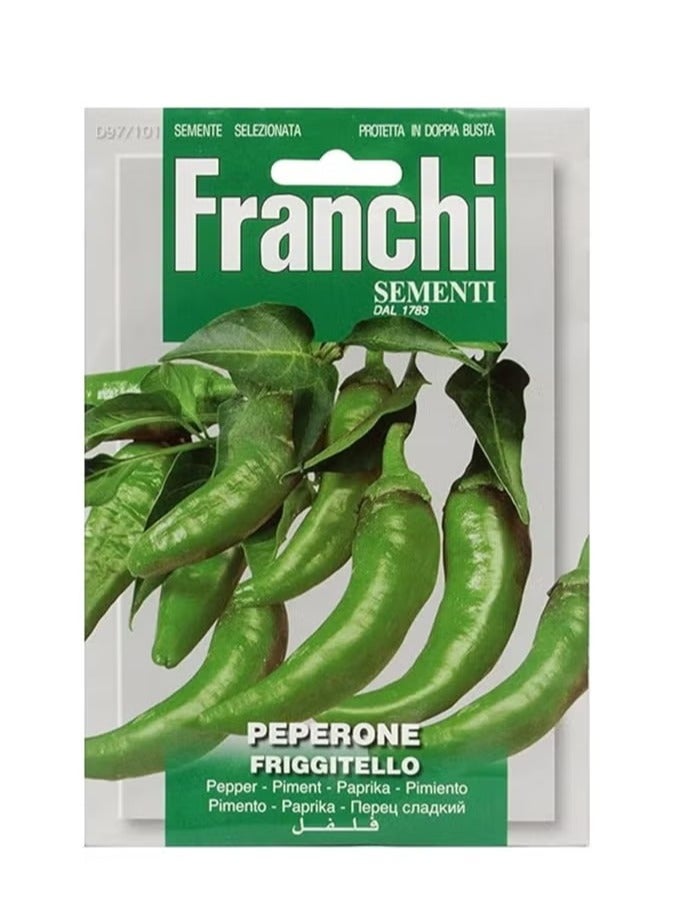 Generic Peperone Friggitello Pepper Seeds By Franchi"Garden Care" 