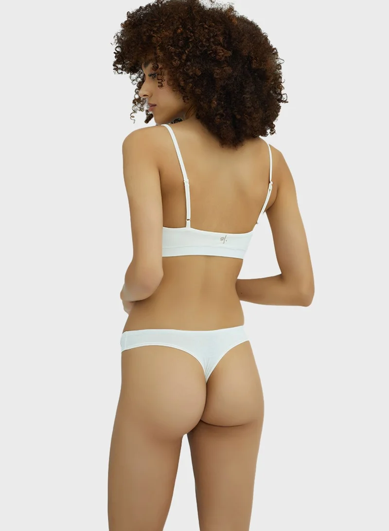 جلوسي لاونج سروال داخلي بقصة ساق مرتفعة