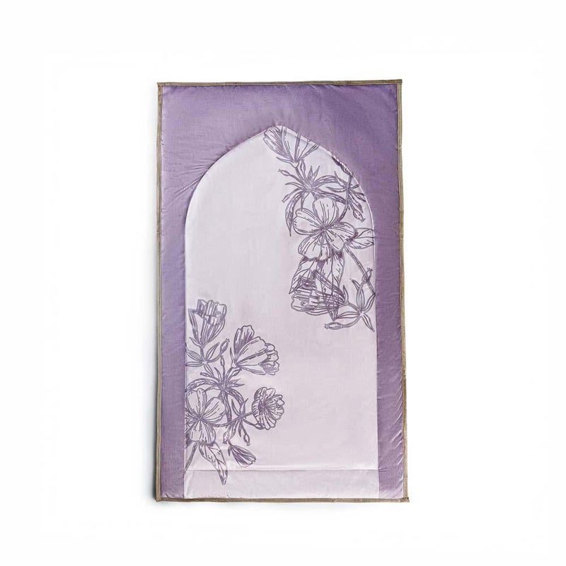 ريتال سجادة صلاة من ريتال – Calm Rose Design – مخمل ناعم مبطن – 120×70 سم – متعدد الألوان - Image 3