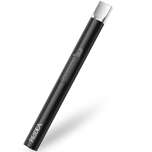 REIDEA ولاعة كهربائية REIDEA S4 ولاعة شموع قابلة لإعادة الشحن عبر USB مع مفتاح أمان، ولاعات بلازما إلكترونية محمولة سريعة الحرارة مقاومة للرياح، مثالية للطهي المنزلي والشواء والتخييم والألعاب النارية. - Image 1