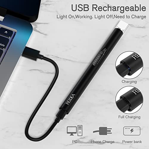 REIDEA ولاعة كهربائية REIDEA S4 ولاعة شموع قابلة لإعادة الشحن عبر USB مع مفتاح أمان، ولاعات بلازما إلكترونية محمولة سريعة الحرارة مقاومة للرياح، مثالية للطهي المنزلي والشواء والتخييم والألعاب النارية. - Image 5