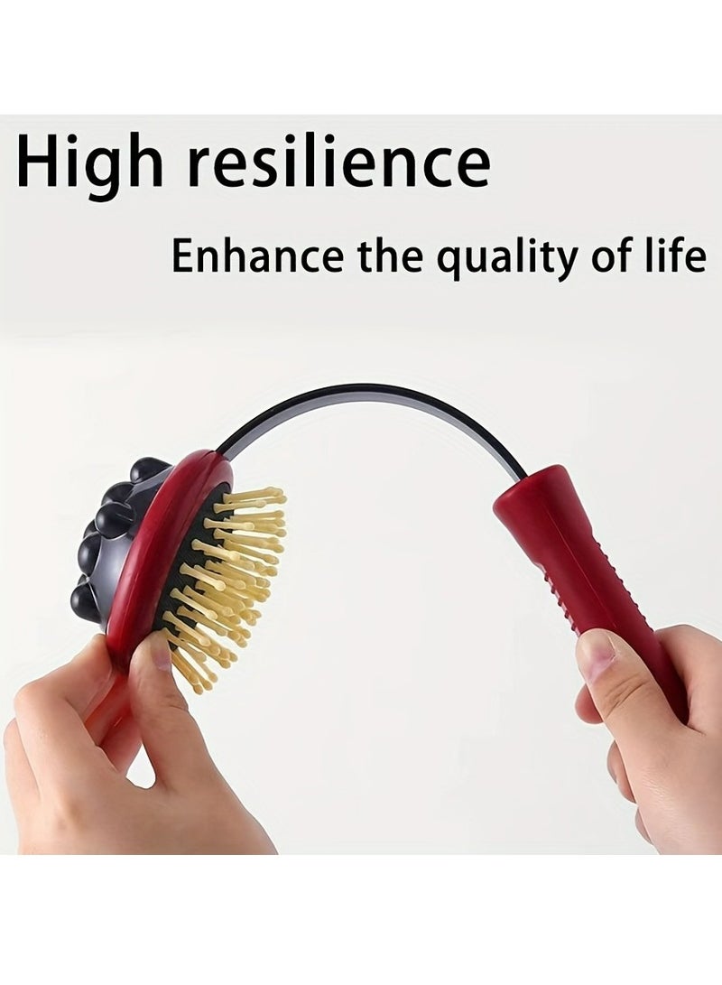 Loquat 1pc Manual Back Massagers,Relaxing Massage Pat Stick for Neck Shoulder,Middle-aged And Elderly Life Companion, Multifunctional Massage Hammer, Meridian Hammer, Fitness Pounding Back, Scratching Beat - Image 2