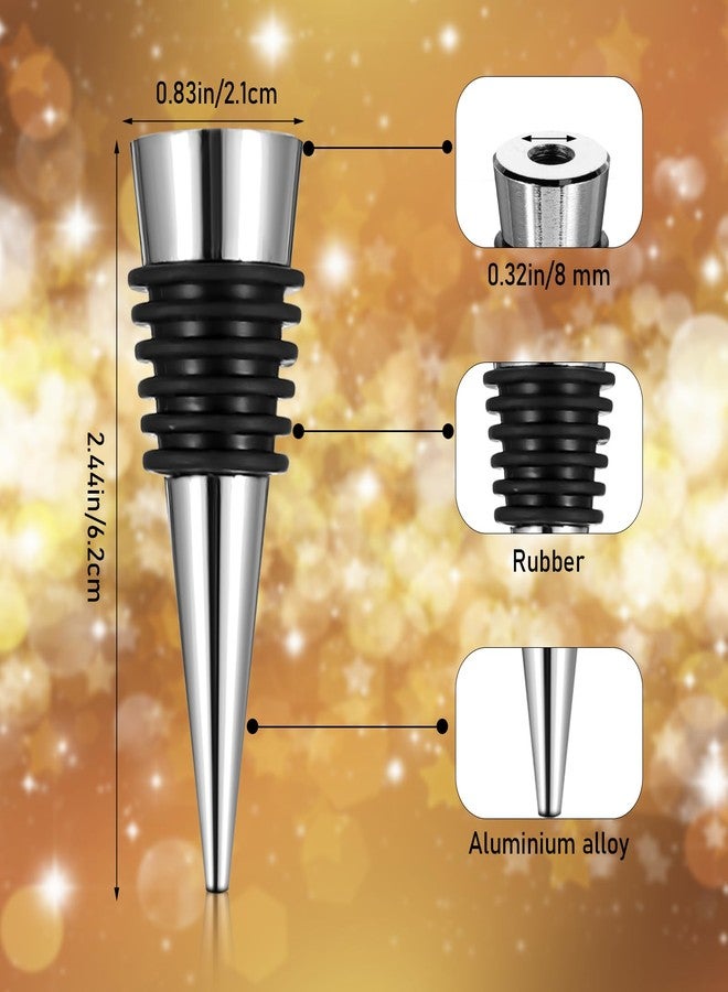 ولهيف مجموعة سدادات زجاجات النبيذ WLLHYF، ٥٠ قطعة، قابلة لإعادة الاستخدام، سدادات زجاجات مزخرفة، سدادات زجاجات نبيذ مفرغة من الهواء مع فلين سيليكون قابل لإعادة الاستخدام، سدادات زجاجات نبيذ مانعة للتسرب - Image 2