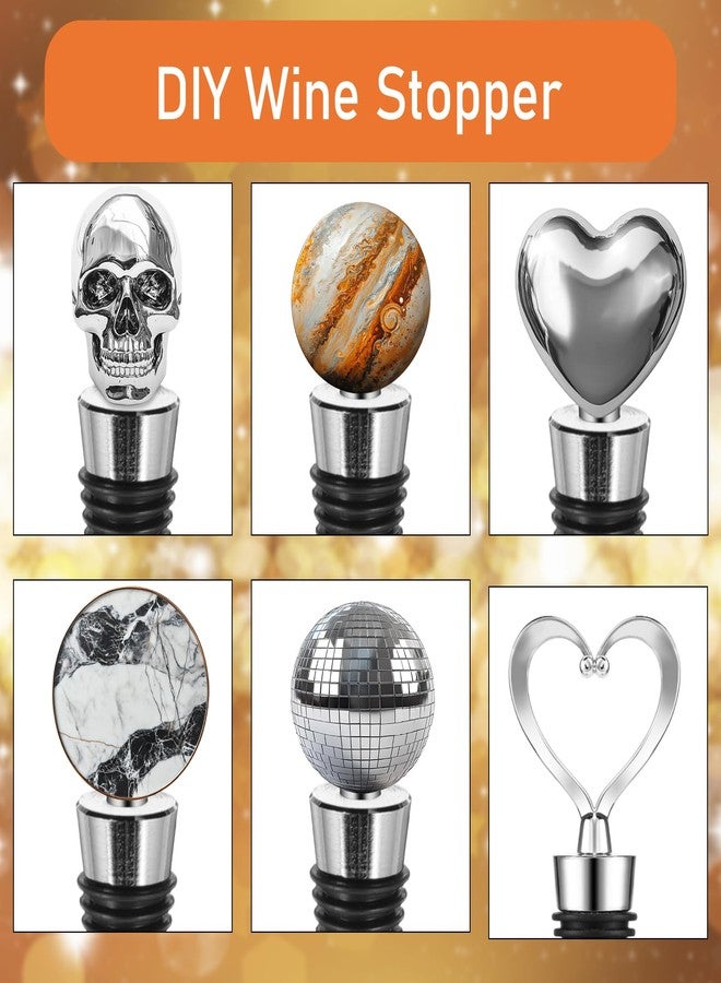 ولهيف مجموعة سدادات زجاجات النبيذ WLLHYF، ٥٠ قطعة، قابلة لإعادة الاستخدام، سدادات زجاجات مزخرفة، سدادات زجاجات نبيذ مفرغة من الهواء مع فلين سيليكون قابل لإعادة الاستخدام، سدادات زجاجات نبيذ مانعة للتسرب - Image 5