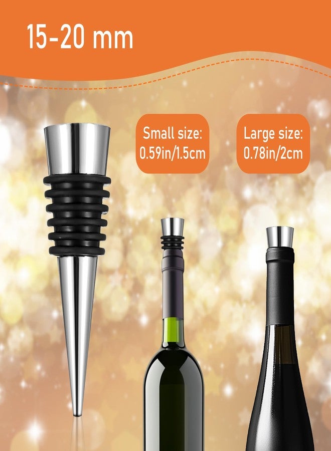 ولهيف مجموعة سدادات زجاجات النبيذ WLLHYF، ٥٠ قطعة، قابلة لإعادة الاستخدام، سدادات زجاجات مزخرفة، سدادات زجاجات نبيذ مفرغة من الهواء مع فلين سيليكون قابل لإعادة الاستخدام، سدادات زجاجات نبيذ مانعة للتسرب - Image 3